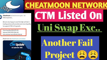 Cheatmoon Network Scamming Project/ Withdrawal Start Soon/  Trading On Uniswap Exch../ फेल प्रोजेक्ट