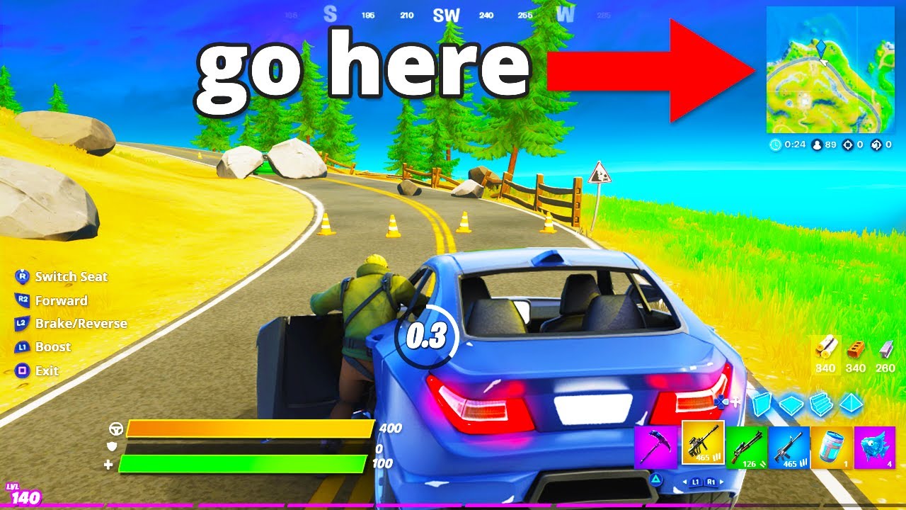 How To Drive Cars In Fortnite Youtube