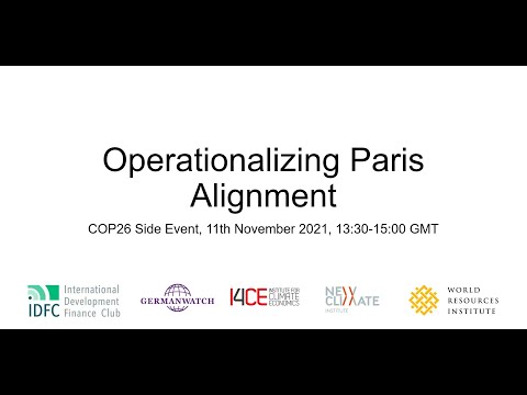 Operationalizing Paris Alignment