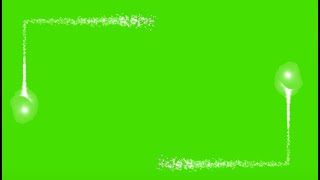 Sparkling border effects frame green screen,  light, flare, glow, shine, FREE sparkles 4K