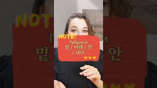 Корейский для начинающих. Как применять предлоги в корейском #учитькорейский #korean #южнаякорея