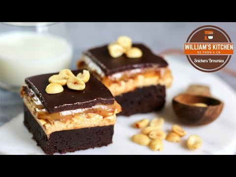 brownies-goût-snickers-|-william's-kitchen