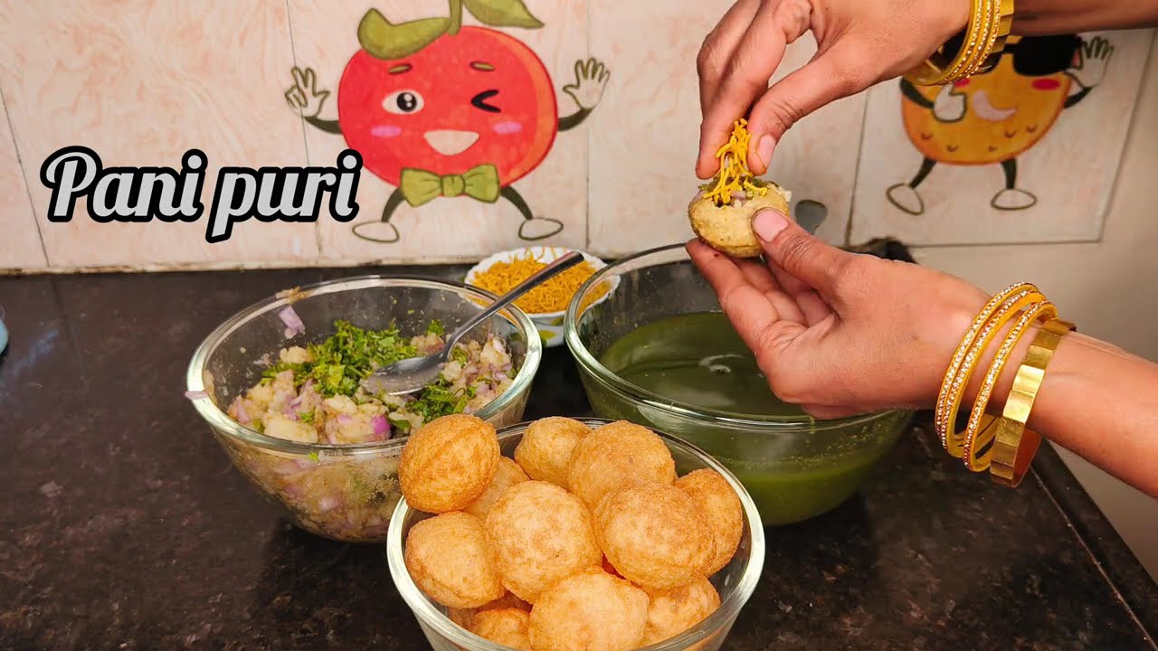 Thandi pani puri = instant happiness 😋💚🤌