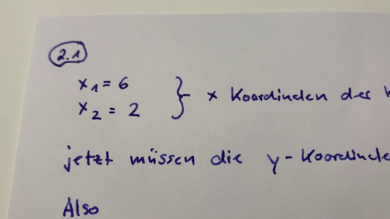 Wie berechne ich die Koordinaten der Schnittpunkte von einer Parabel und Gerade YouTube Wie berechne ich die Koordinaten der Schnittpunkte von einer Parabel und Gerade YouTube