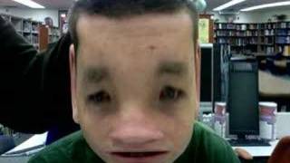 Me messing with the Web-cam at skool