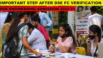 Important steps to do after FC document verification for DSE | Direct second year engineering 2022