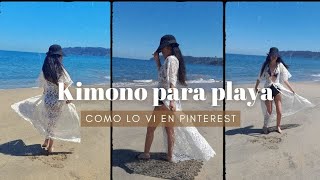 Cómo hacer un kimono de playa o salida de baño | CostuVlog