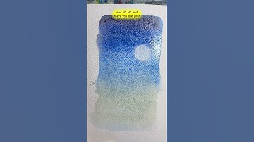 A quick and simple way to add a sun or moon into your watercolour paintings!