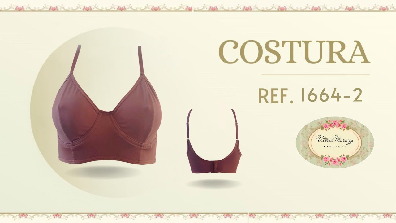 MOLDE REF.1664-2 SUTIÃ VITÓRIA MARAZZI #costura #sutiã #lingerie #vitoriamarazzi
