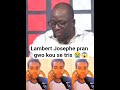 Lambert Josephe pran gwo kou se vreman tris #lambert