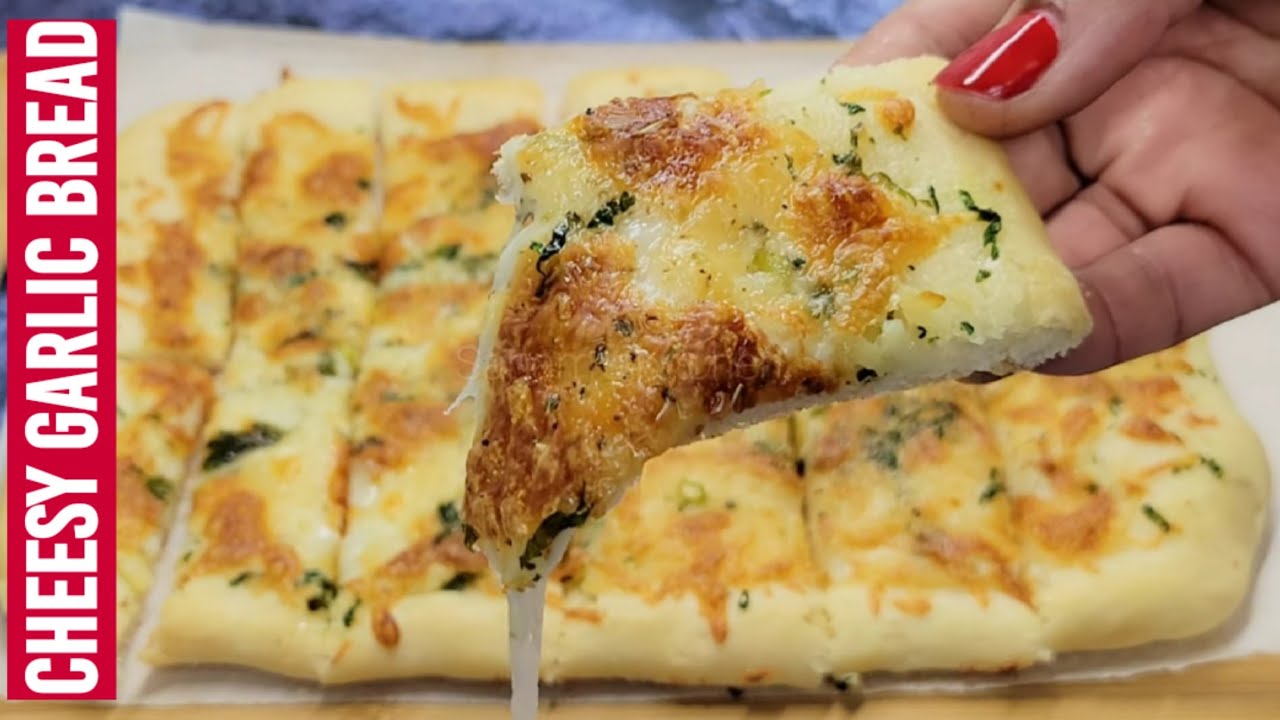 Cheesy Garlic Bread Recipe - YouTube
