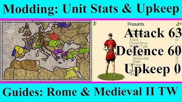 Editing Unit Stats & Upkeep - Modding Games Guide - Rome & Medieval II Total War
