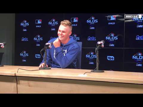 2019 NLDS: Gavin Lux thanks Dodgers fans for 'dumpster diving' to get home run ball