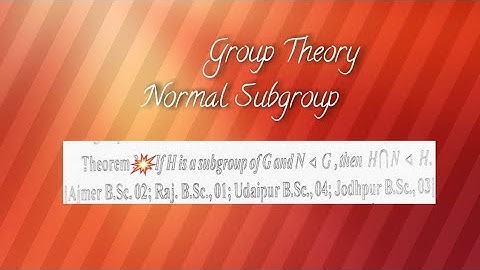 H is subgroup of G and N is normal subgroup of G then H intersection N is normal subgroup of H