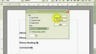 Open Office Writer - Facing Page Layout - Part 1