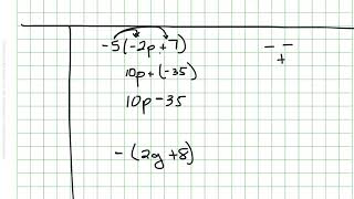Distributive Property with Negatives