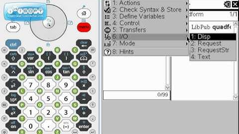 Programming on the TI Nspire, Pt. 1