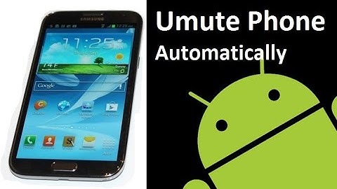 How to automatically unmute your phone! - Shush! - Android App