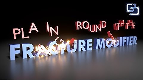 Blender 2.79 Fracture Modifier - playing around (low resolution)