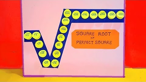 Square Root of Perfect Square TLM Project | Maths Square Root working model