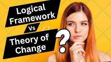 theory of change  vs logical framework  #evaluation #monitoringandevaluation #monitoring #M&E