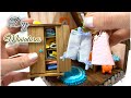 Armoire miniature en bois faite  la main et petits vtements  salle diorama  bricolage