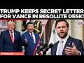 TRUMP’S SECRET LETTER: White House Reveals Emergency Note For JD Vance Before Beijing Trip | US News
