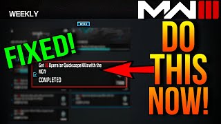 *FIXED?* How To Get 15 Quickscope Kills With MCW in MW3!