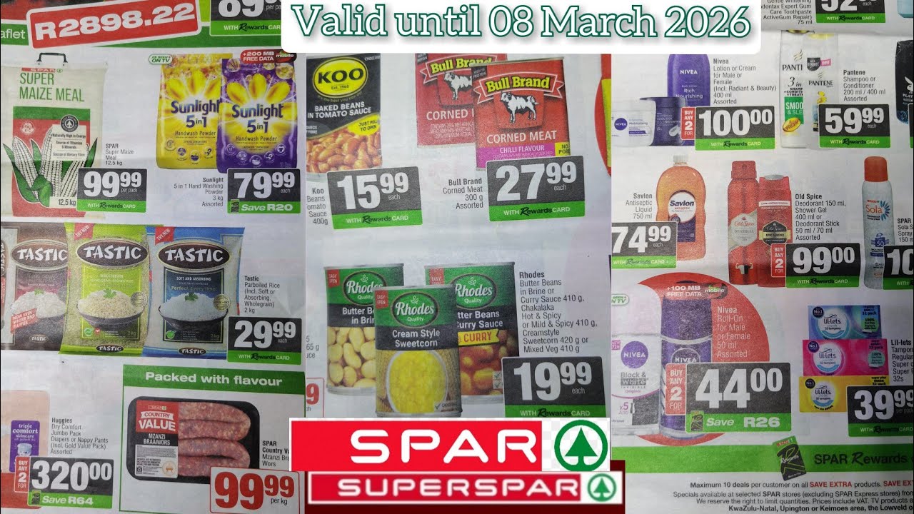 SPAR || SUPERSPAR || TOPS AT SPAR