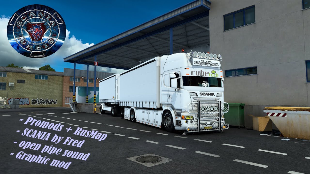 SCANIA R by Fred with V8 sound /before - after\ [ETS2] @maGeiRiasn ...