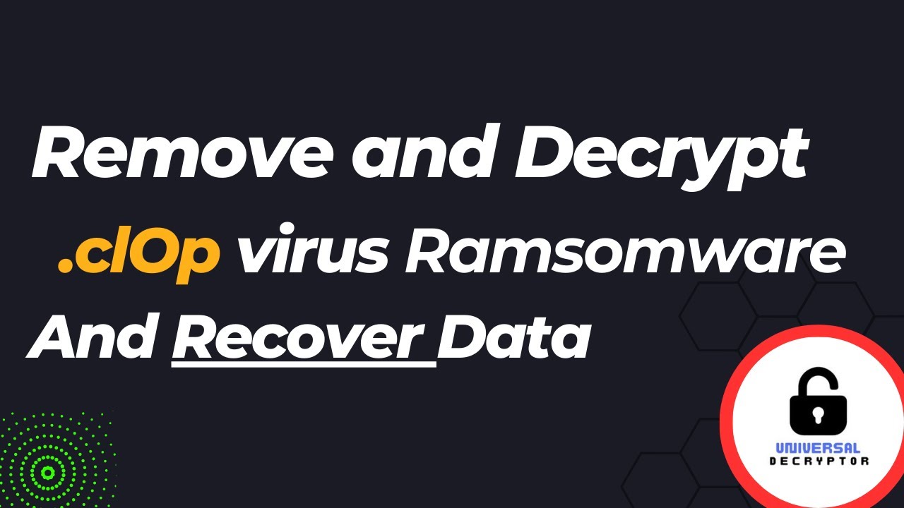 Bclop How to Remove clOp Ransomware and Recover Files (SOLVED) | .clOp Virus ...