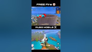 PUBG ☠️ VS Free Fire 🤡 #pubgmobile #freefire #freefirevspubg #pubgvsfreefire #vs