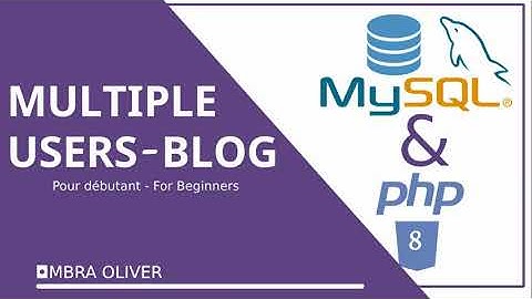 PHP 8 - Conception d