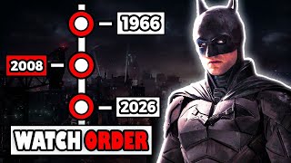 How To Watch Batman Movies in The Right Order!