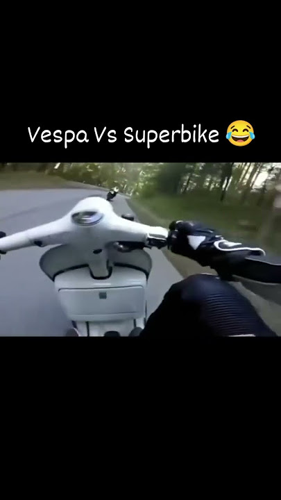 Vespa vs superbike #superbike #youtubeshorts #automobile #memes #smartphone #bikelife #cc