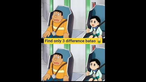 Find only 3 difference batao 🤑 #trending #shortsfeed #shorts #doraemon #BrainTeaser #rap #brainrot