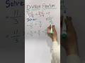 Divide fractions | Divide mixed number fraction | fraction by fraction #maths #education #ytshorts