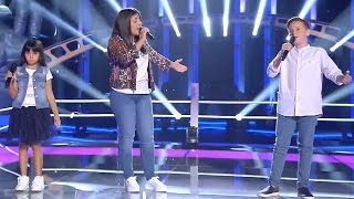 Video thumbnail of "Ana vs. Roma vs. David: "Hoy Tengo Ganas De Ti" – Las Batallas - La Voz Kids 2017"