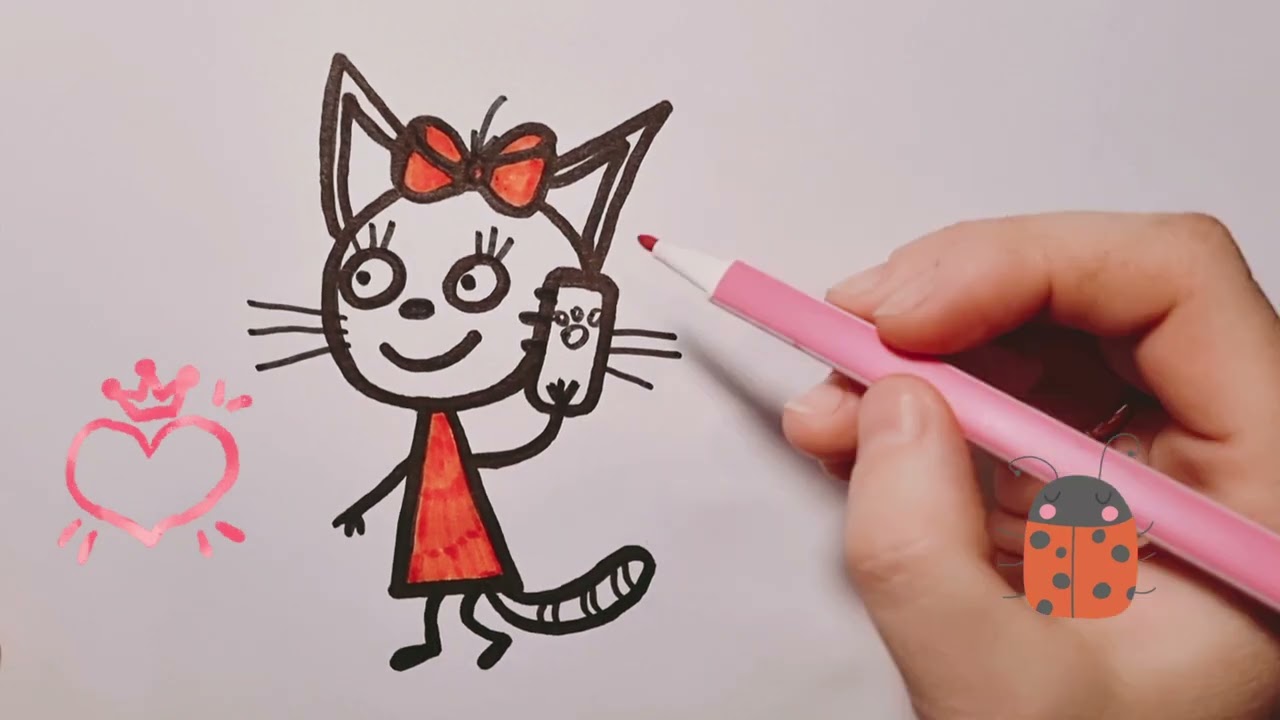 Карамелька из лайка. Карамелька три кота рисунок. Рисунок Карамельки из трёх котов. Нарисовать карамельку. Как рисовать карамельку.