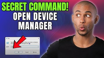 Secret RUN Command to Open Device Manager on Windows 10 or 11