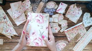 Vintage Pink Peony Folio Tutorial + FREE Digital Paper!