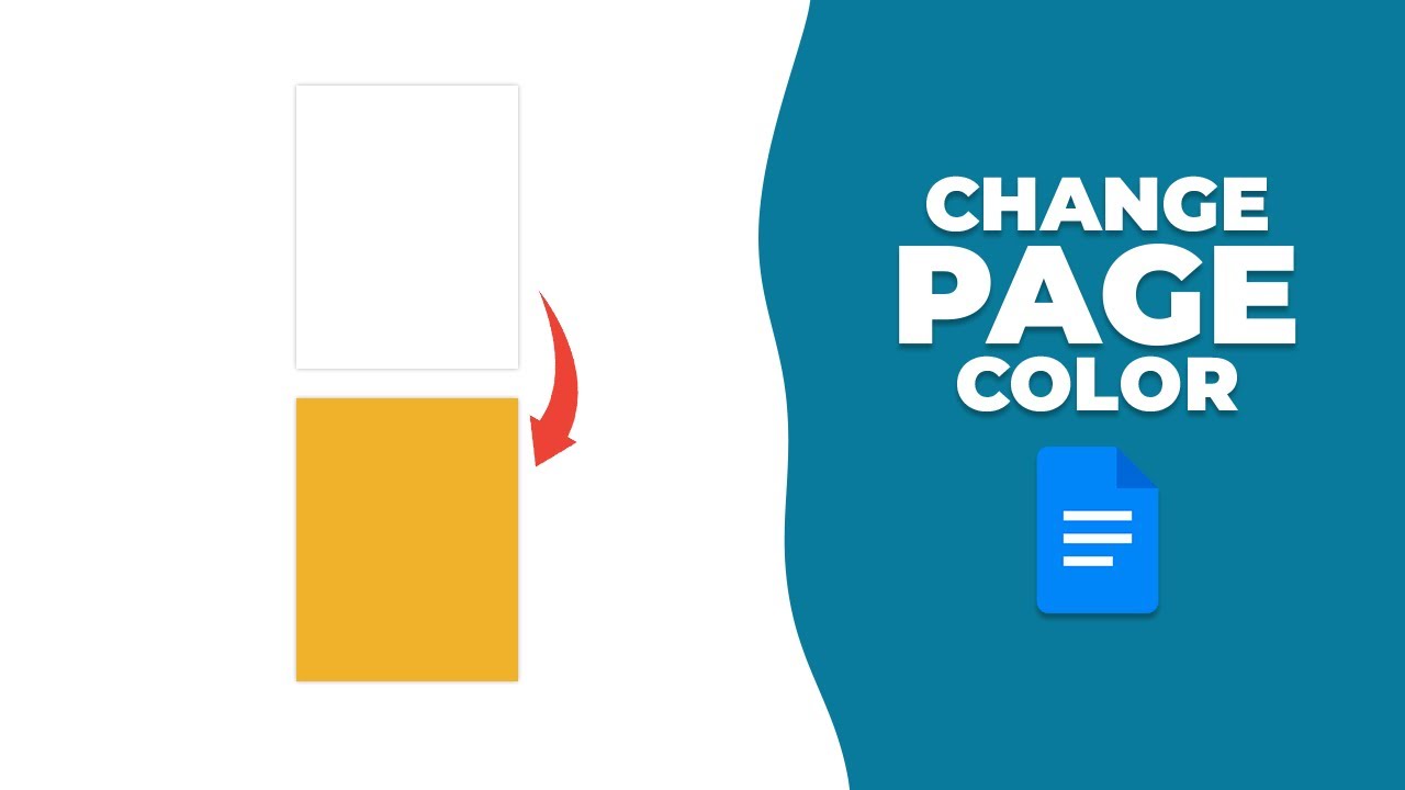 How to change the page color in google docs