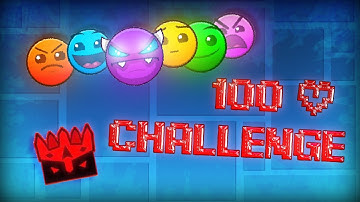 Can I BEAT a level of EACH difficulty UNDER 100 attempts? (Geometry Dash)