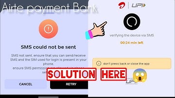 Airtel payment Bank problem || SMS Could not be sent problem solution 😱👍|| Tech mj king _ 🔴