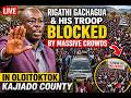 Live: Gachagua &amp; His Troop Blocked by Massive Crowds in Oloitoktok Kajiado County.