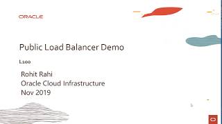 Load Balancing Level 100 - Part 2 - OCI Load Balancing service demo
