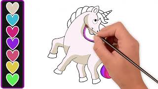 Color a unicorn with preschool arts!!!