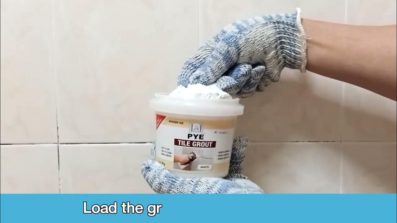 How to Grout Tiles Cara pemasangan Grout D I Y Using PYE Tile Grout