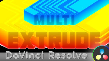 DaVinci Resolve Fusion - Multi Extrude Text Effect