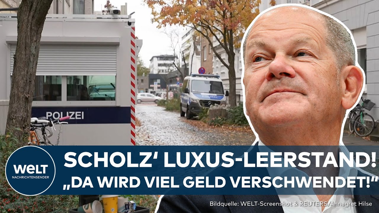 SCHUTZ FÜR ALTKANZLER SCHOLZ BELASTET STEUERZAHLER: Hohe Kosten für Bewachung leerstehender Wohnung!